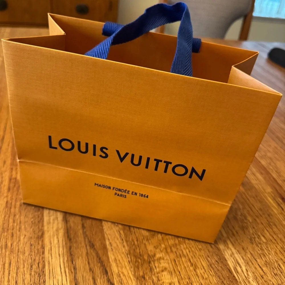 LOUIS VUITTON small paper gift bag with handles